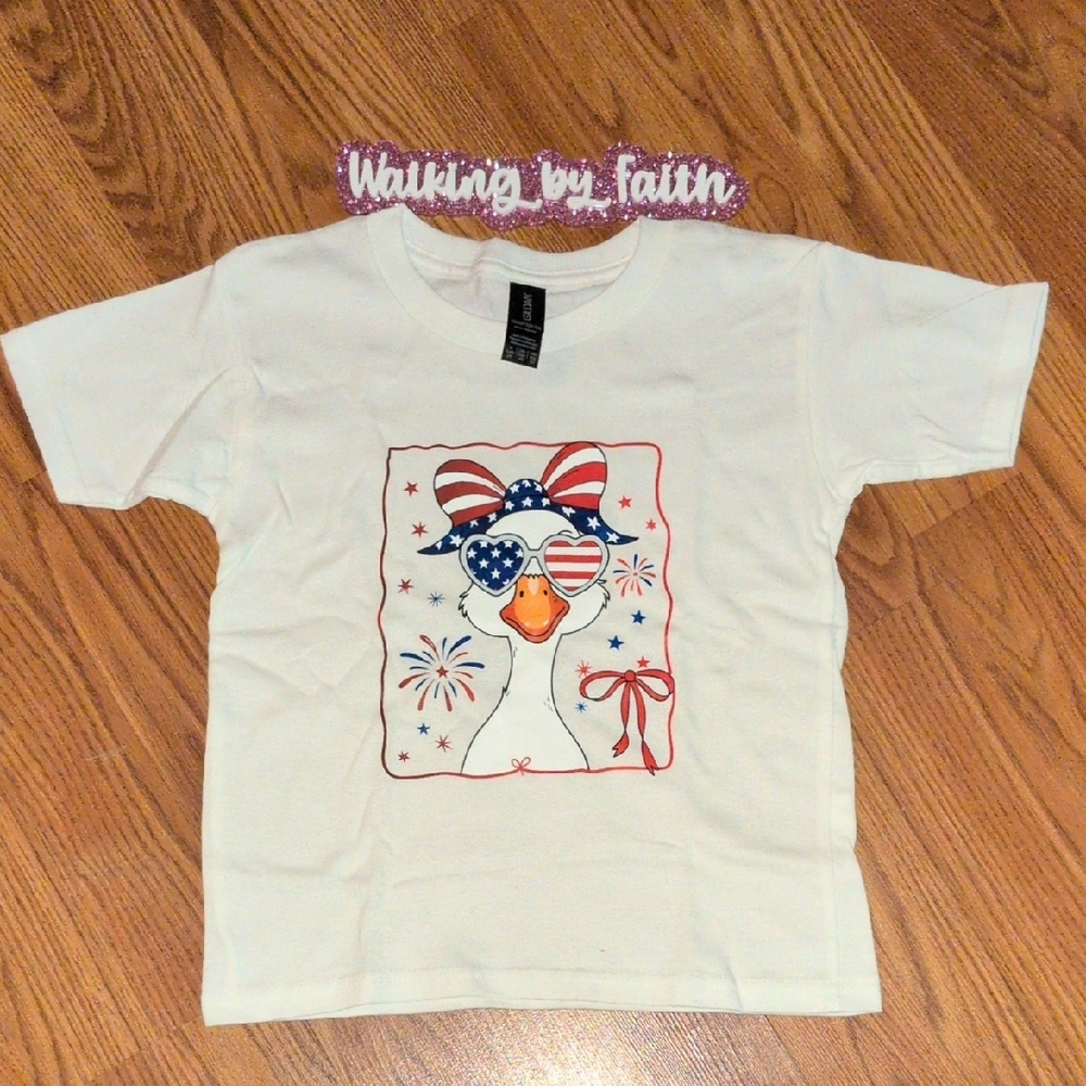 Patriotic Goose Kids T-Shirt